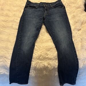Dark Blue Men's Straight-Leg Jeans